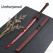 Hand‑Forged Katana Training Sword with Dragon Engraving, Durable Kendo Practice Blade