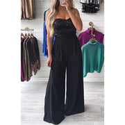 Women's Casual Fashionable Sequins Vest Jumpsuit
