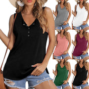 Sleeveless Split Hem Vest T-Shirt – Trendy Patchwork Style