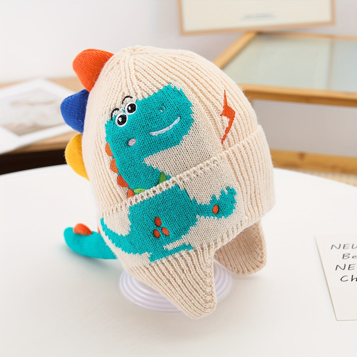 Dinosaur Ear-Protecting Winter Hat for Kids