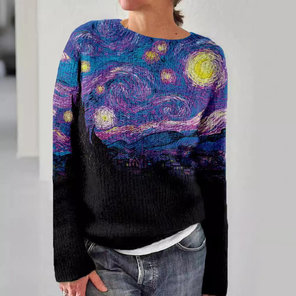 Women's Sweater Pattern Pullover Casual