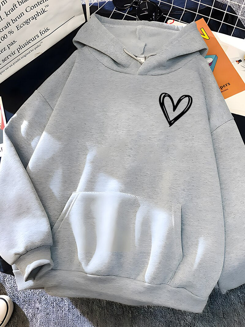 3D Planet Print Couple Hoodie Matching Streetwear Sweatshirt