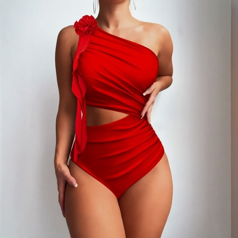 Minimalist Solid One-Piece Swimsuit