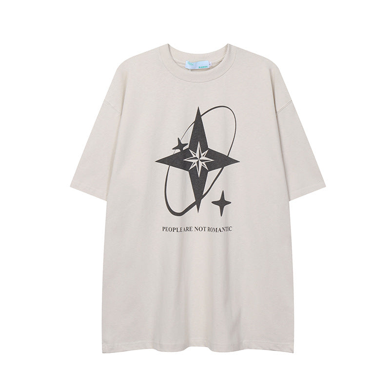 Men's Loose Fit Cotton Round Neck T-Shirt