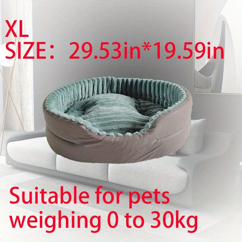 Luxurious Dog Bed - Plush Bite-resistant & Kennel, All-season Orthopedic-like Support, Machine Washable Pet Bed With Easy-clean Surface, No Assembly Needed - For Large, Medium, Small, Extra-small