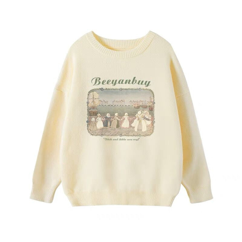 Chic Retro Sleeveless Pullover Sweater for Women