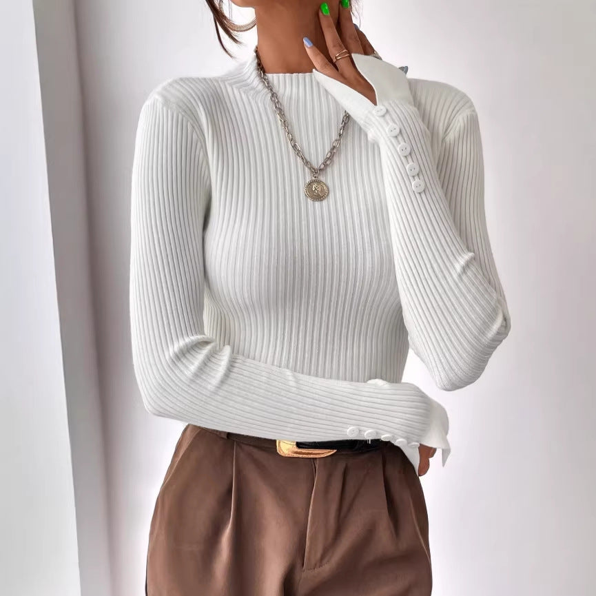 Knitted Bottoming Shirt Autumnwinter Top Womens Sweater