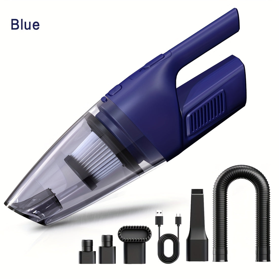 Wireless Convenient Handheld Car Vacuum Cleaner, Powerful Suction Kitchen Floor Cleaning Supplies, USB Charging Mini Cleaning Dust Collector, Suitable For Cars, RV, Home, Office, Industrial Sites And