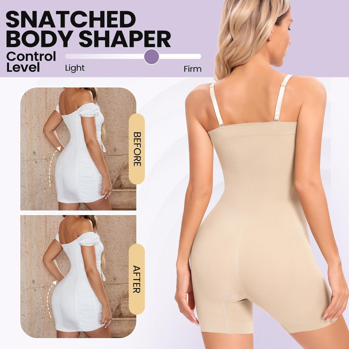 Plus Size Belly Contracting And Hip Lifting Jumpsuit