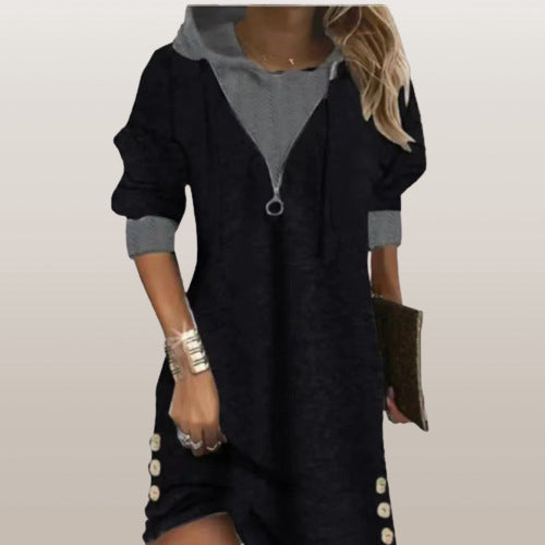 Cashmere-Blend Camo Mid-Length Pullover Sweater