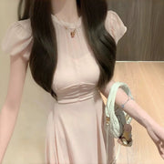 Gentle Elegant and Absolutely Stunning Pink Chiffon Waist-cinching…