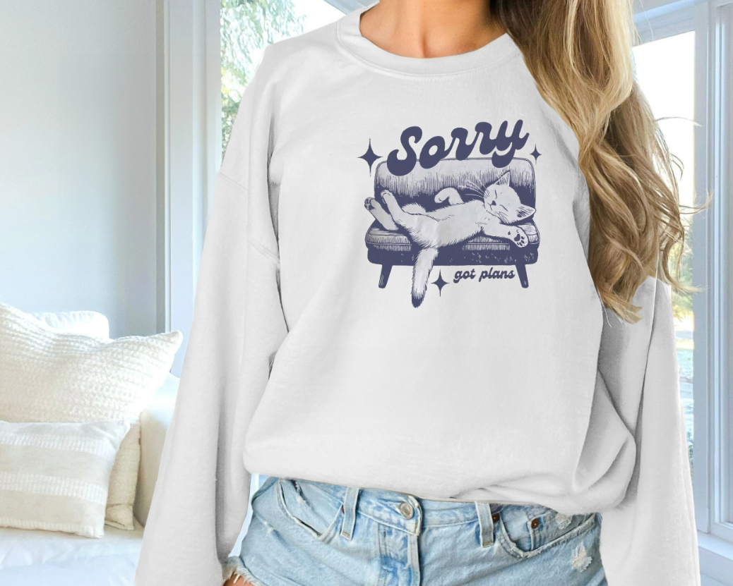 Chic Solid Color Long Sleeve Sweatshirt for Women