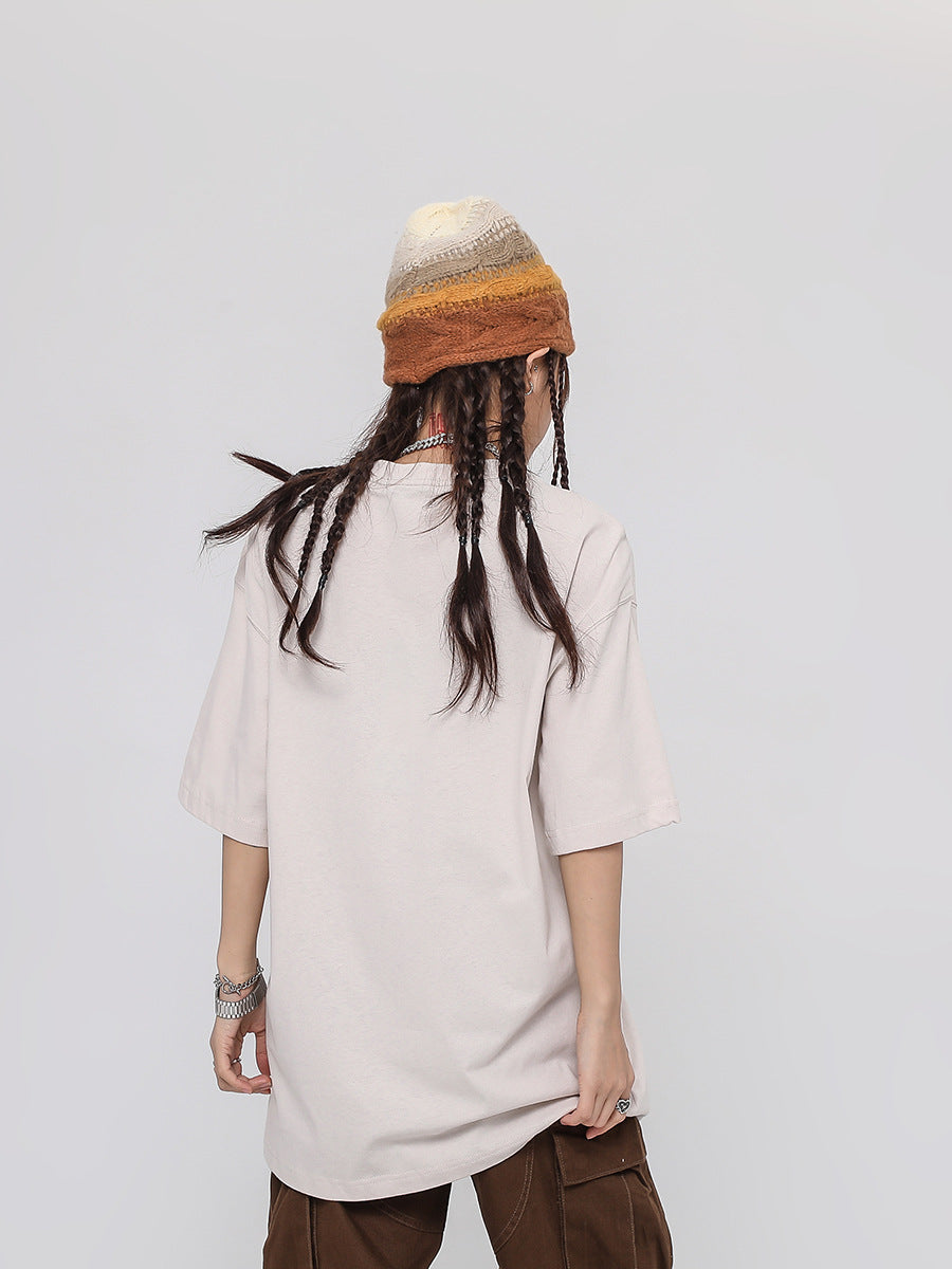 Men's Loose Fit Cotton Round Neck T-Shirt