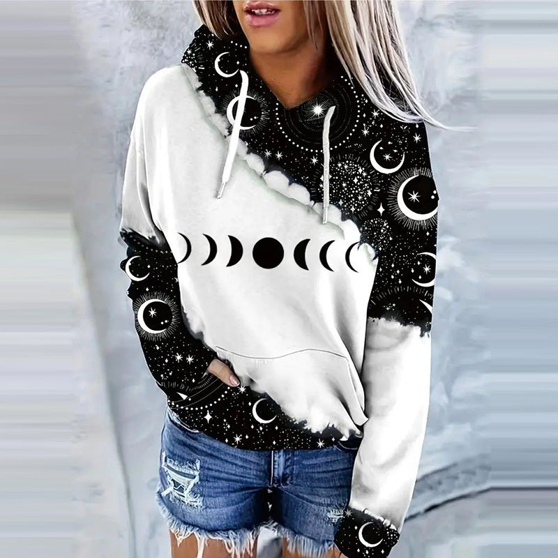 Women's 3D Digital Print Streetwear Fashion Hoodie