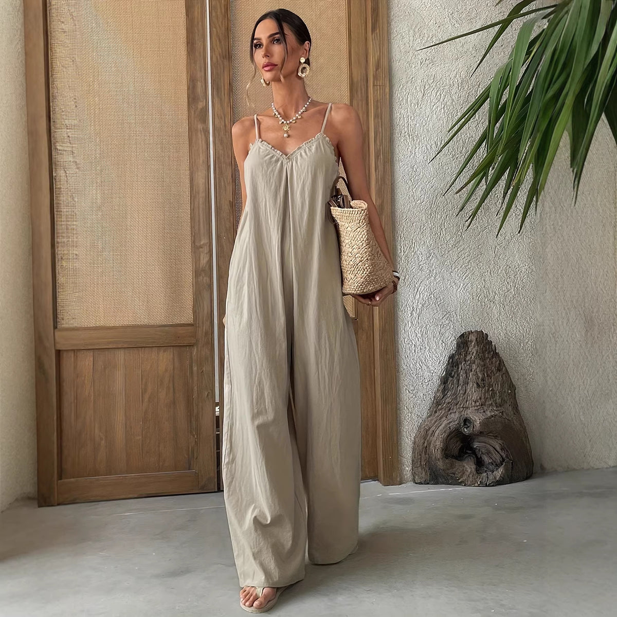 Springsummer New Womens Strap Jumpsuit