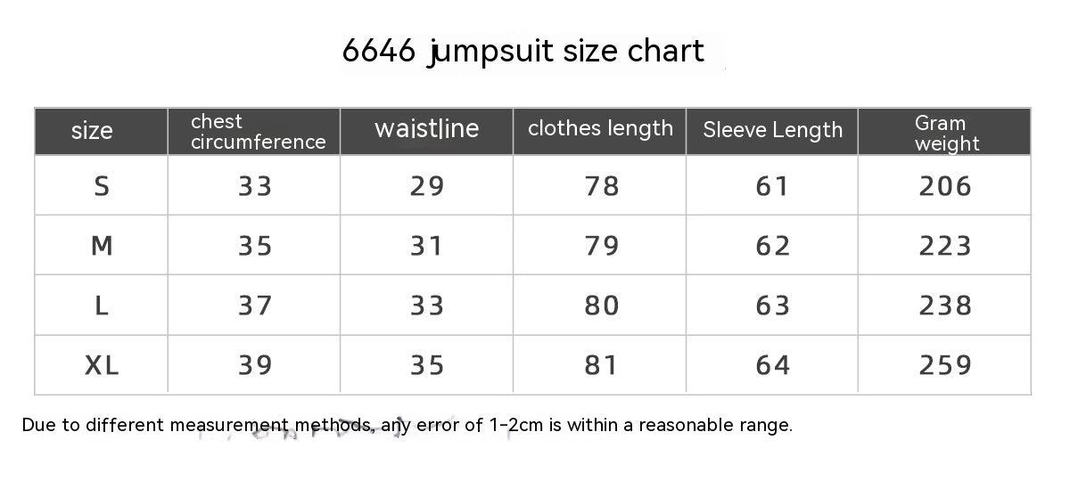 Long Sleeve Fitness Jumpsuit for Dance & Sports