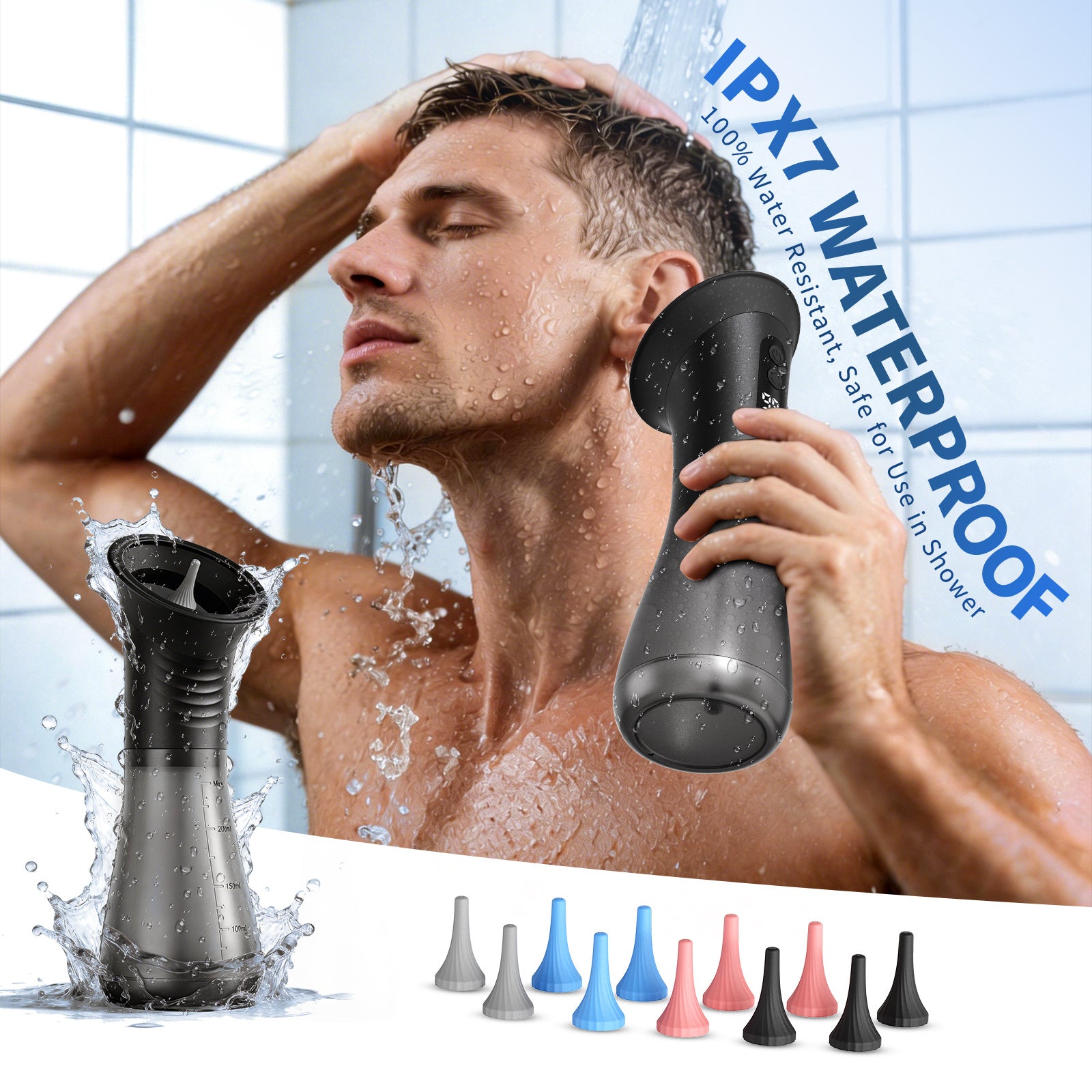 Electric Ear Cleaner with 12 Nozzles and Pulse Massage