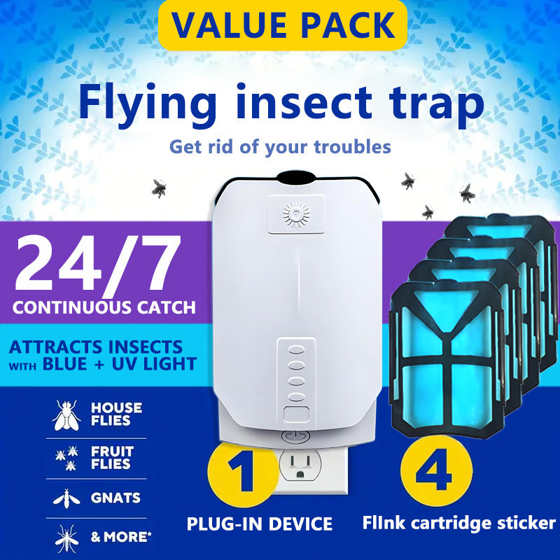 1 to 2 packs flying insect traps,bug zapper,Indoor Flying Insect Traps, Indoor Fruit Fly Traps, Fly Traps, UV Ultraviolet Lamps, Indoor Insect Traps, Flies, Moths, Mosquitoes, Etc., Suitable for Va...