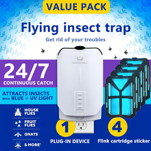 1 to 2 packs flying insect traps,bug zapper,Indoor Flying Insect Traps, Indoor Fruit Fly Traps, Fly Traps, UV Ultraviolet Lamps, Indoor Insect Traps, Flies, Moths, Mosquitoes, Etc., Suitable for Va...