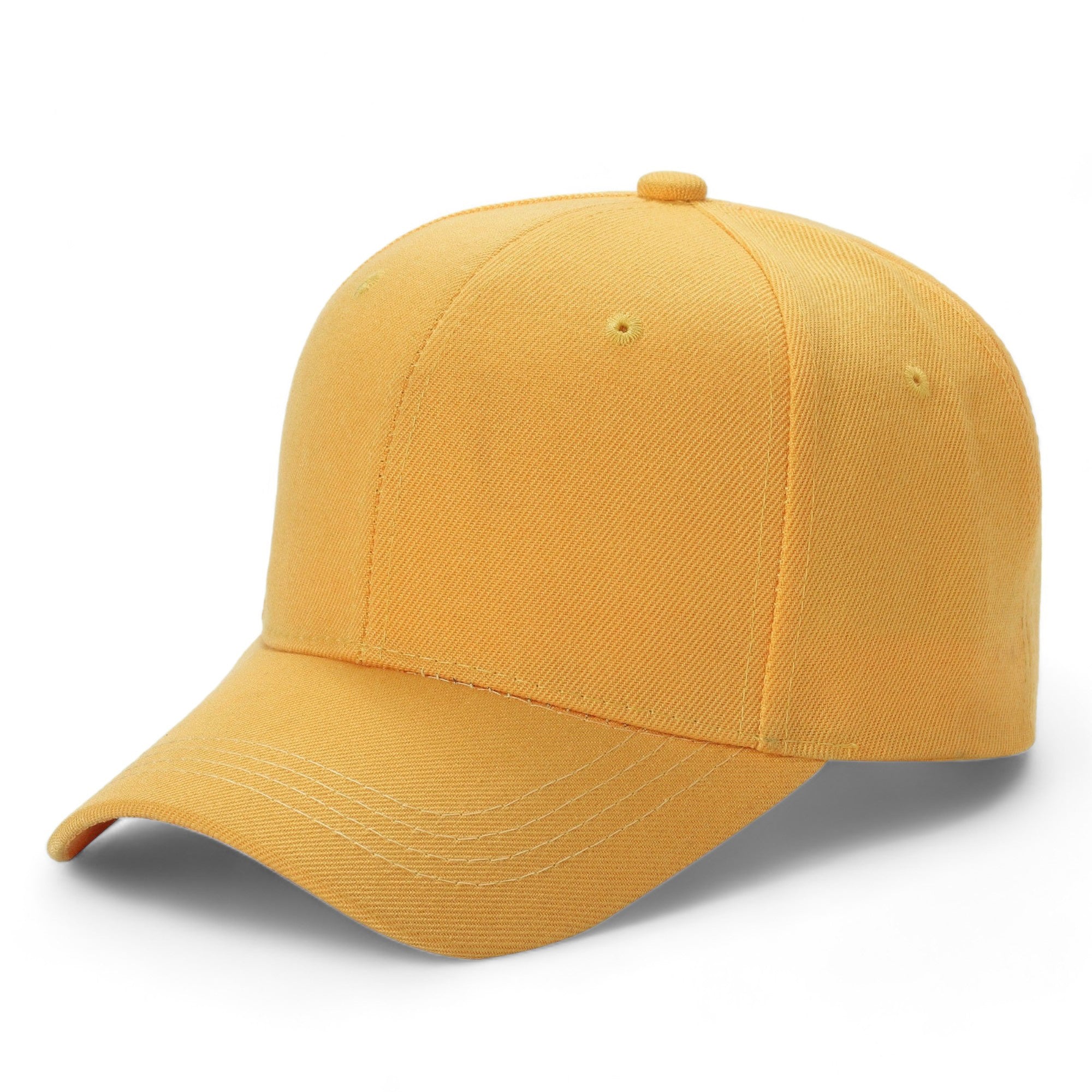 Unisex Premium Adjustable Baseball Cap – Solid Plain Color with Curved Visor