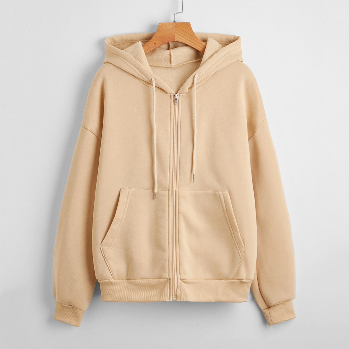 Women's Hooded Padded Zipper Coat Cozy Loose Winter Jacket
