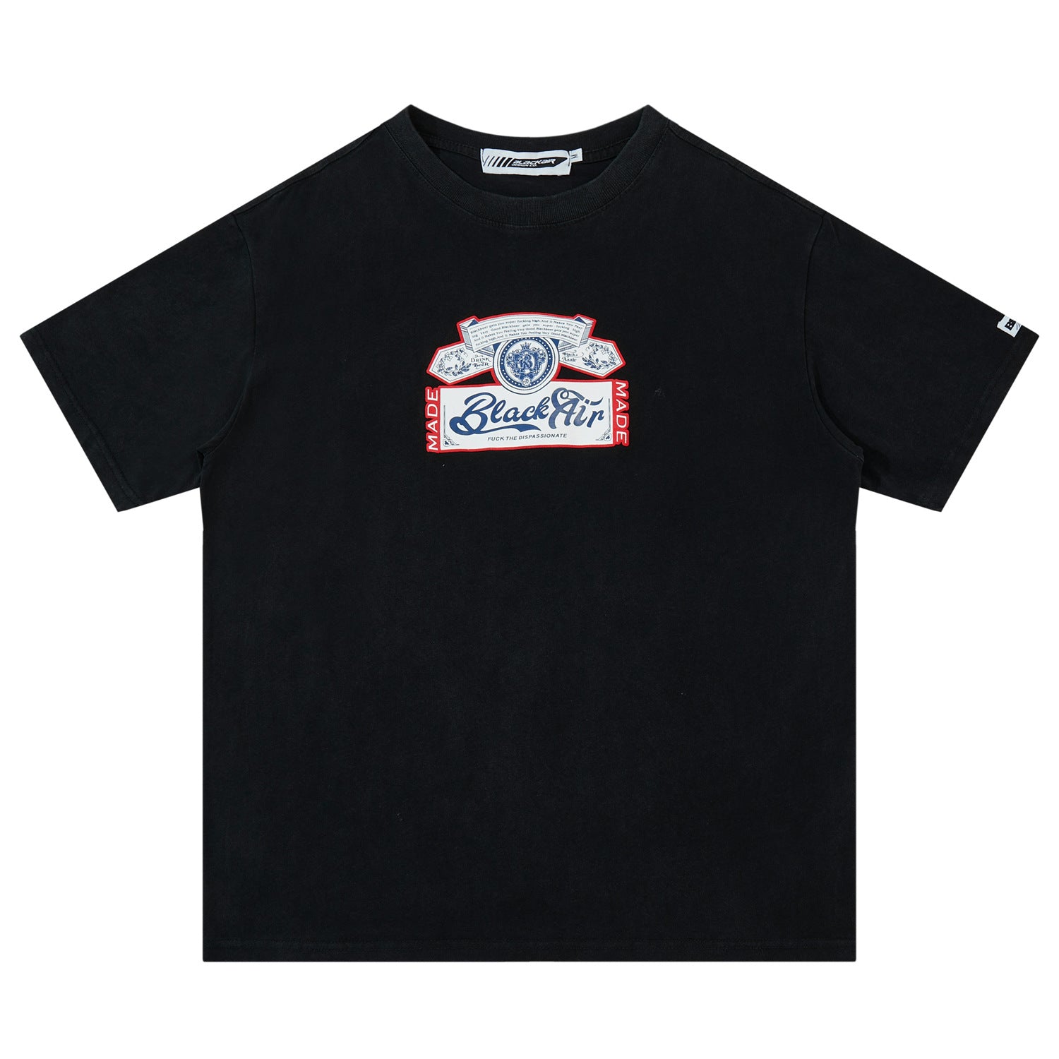 Men's Vintage Beer Print Streetwear Graphic Tee
