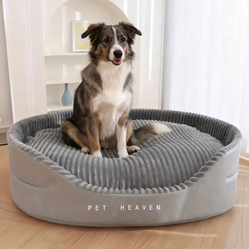 Ultra-Soft Luxurious Dog Bed Kennel - Pet Beds - Plush, Bite-Resistant, Dirt-Proof, Comfort, Four Seasons Use, Machine Washable, Perfect Living Room Pet Haven with Easy Care