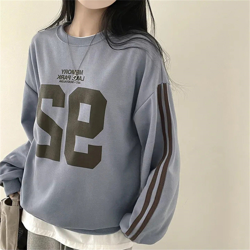 Korean Style Loose Casual Cotton Sweater for Women