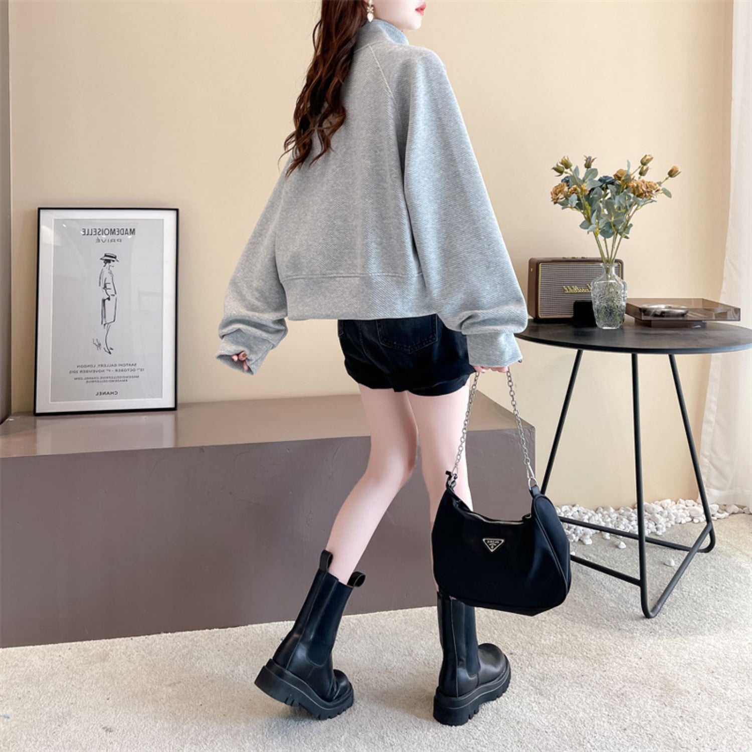 Cozy Slouchy Open-Front Casual Cardigan Top