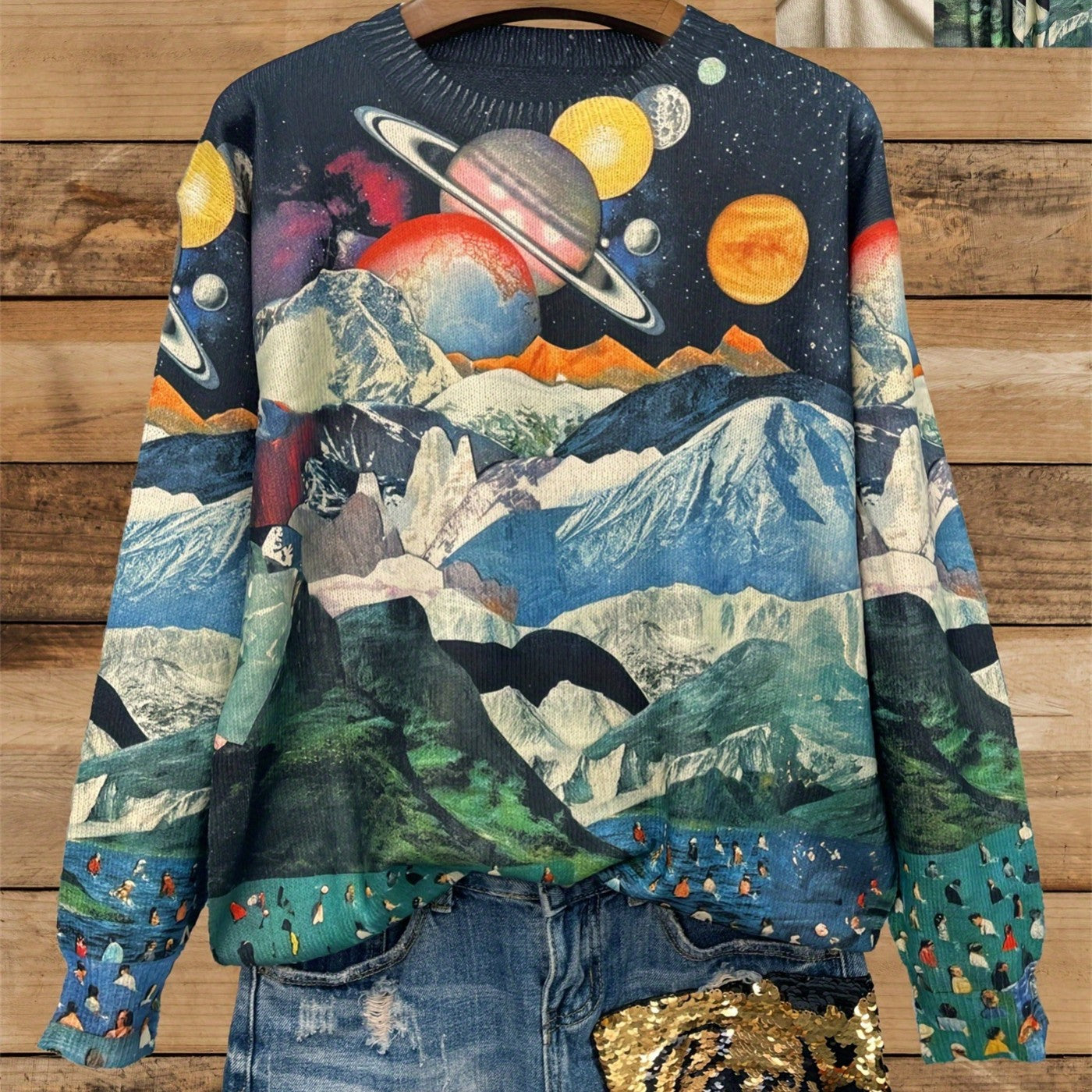 Custom Photo Print Long-Sleeve Women's Top