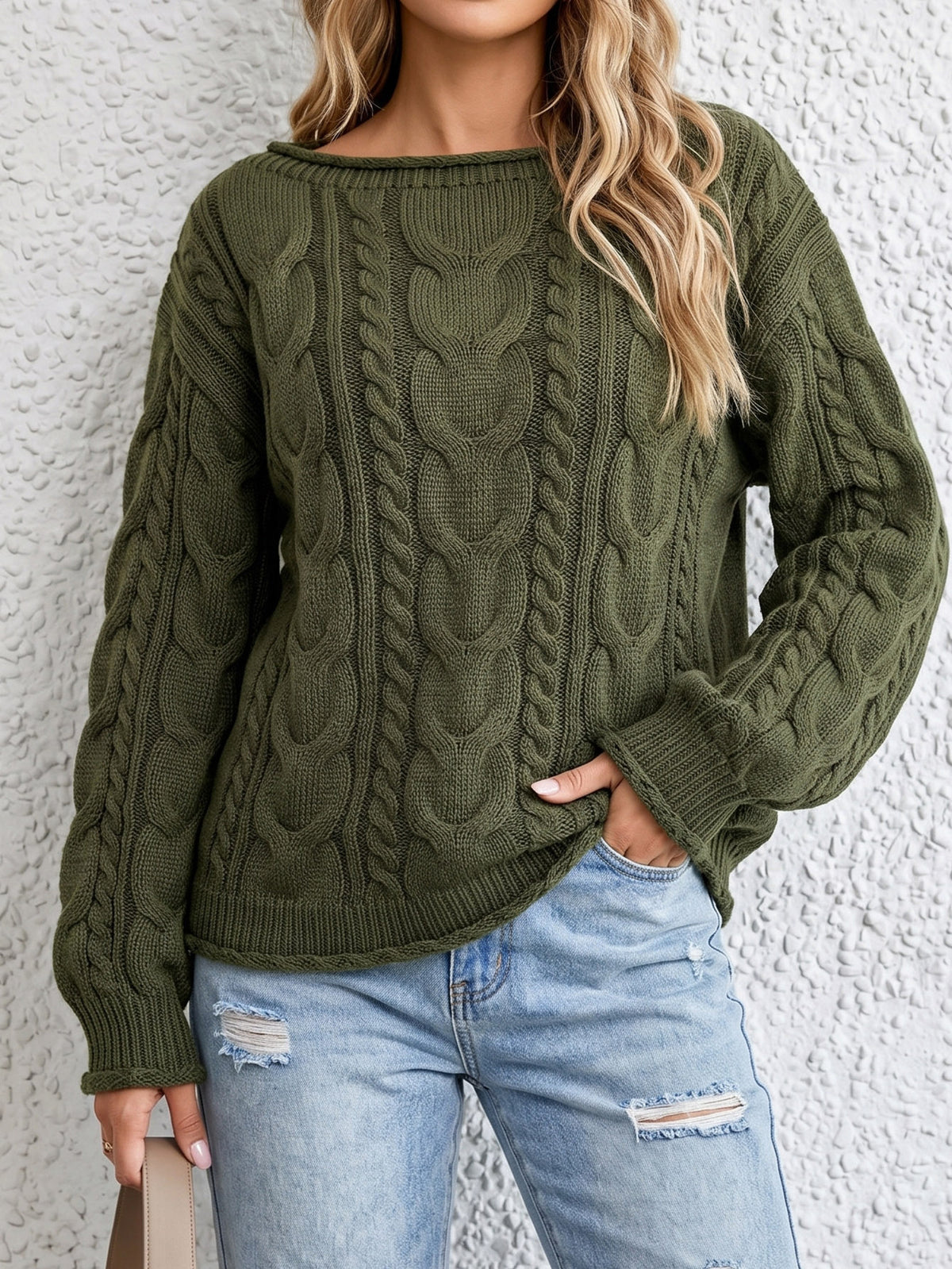European and American Womens Tops Knitted Sweaters
