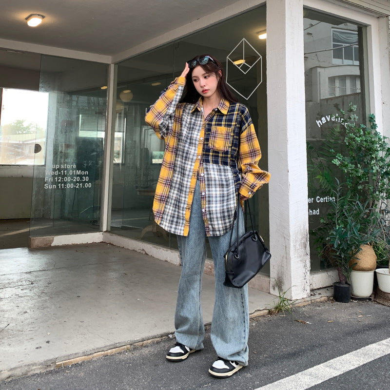 American Retro Casual Loose Shirt Coat