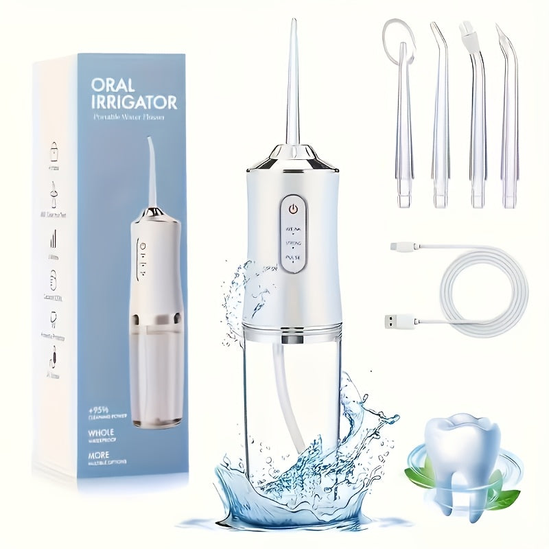 Smart Electric Water Flosser with 360° Rotating Nozzle