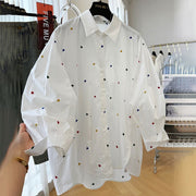 Heart-Shape Mid-Length Shirt For Women