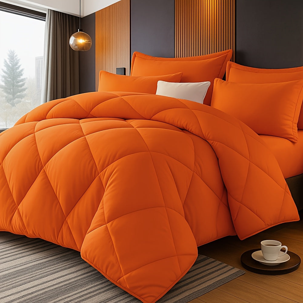 2‑Piece Solid Color Diamond‑Pattern Bed Sheet Set – Large & Extra‑Large, Ultra‑Fine Fiber Quilt with Pillowcase
