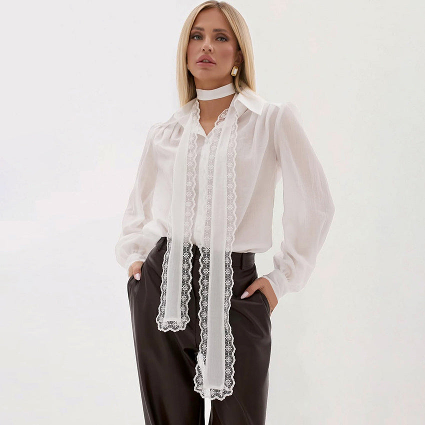 White Stylish And Sophisticated Workwear Top