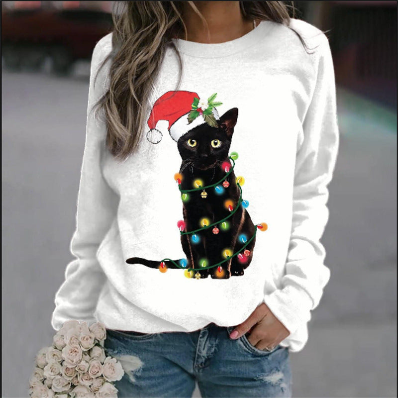 Festive 3D Snowman Christmas Women's Pullover Sweater