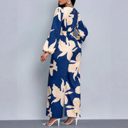Women's Floral Print Long Sleeve Jumpsuit Romper