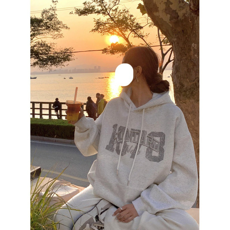 Retro Print Long Sleeve Casual Top