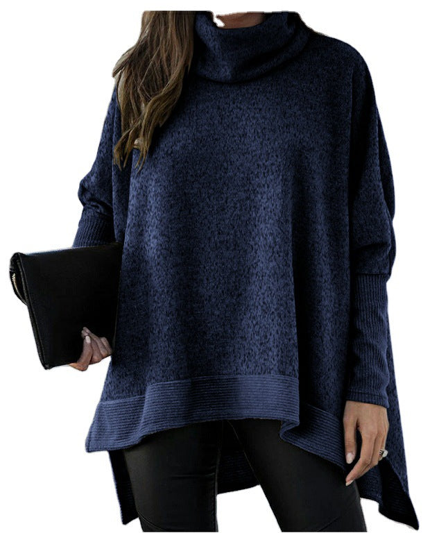 Cozy Batwing Sleeve Turtleneck Loose Sweater