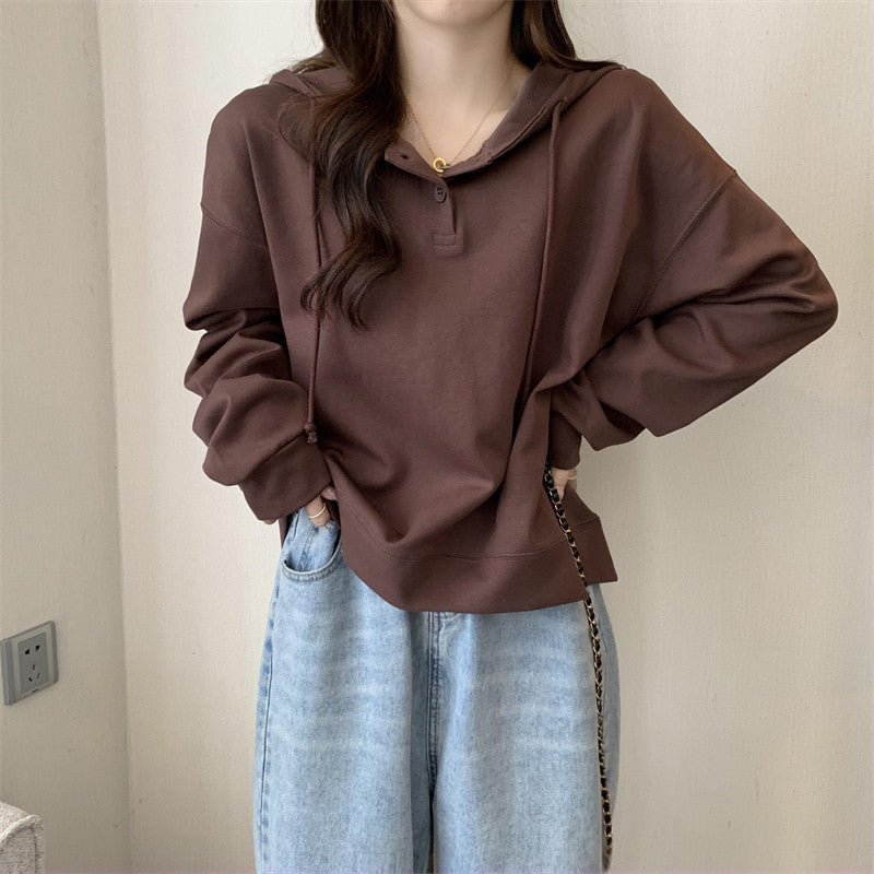 Korean Style Loose Thin Women's Sweater for Spring & Autumn