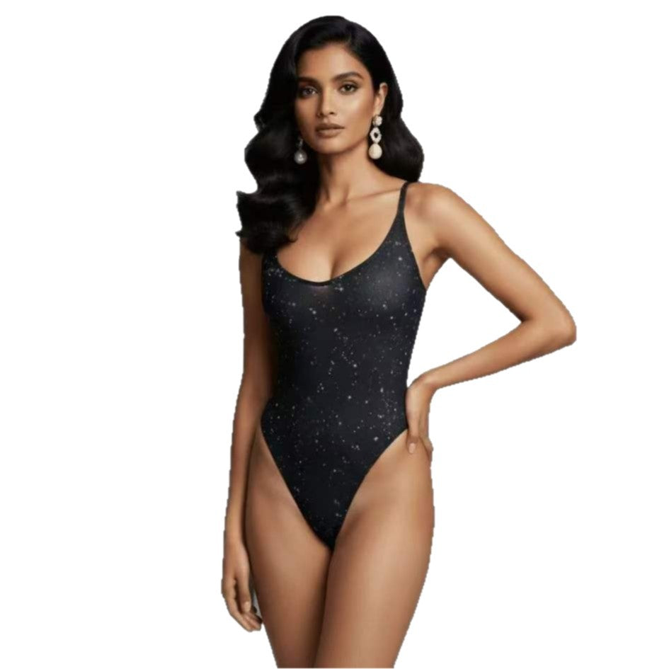 Triangular-strapped One-piece Swimsuit For Women
