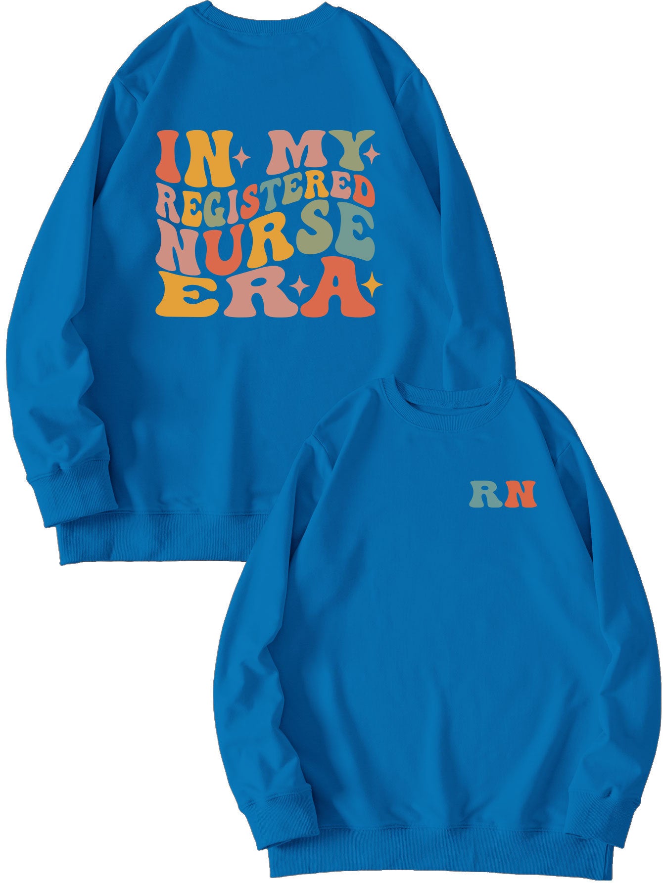 Women's Casual Round Neck Printed Sweatshirt