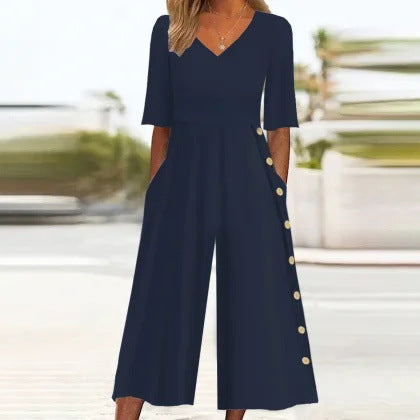 Fashion Women's Wear Strap Temperament Jumpsuit