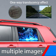 Car Interior Color‑Changing Vinyl Film – 33.46 × 19.69 in, Burgundy Fluid Streamer Design, Scratch‑Proof, Easy‑Apply Privacy and Decorative Film