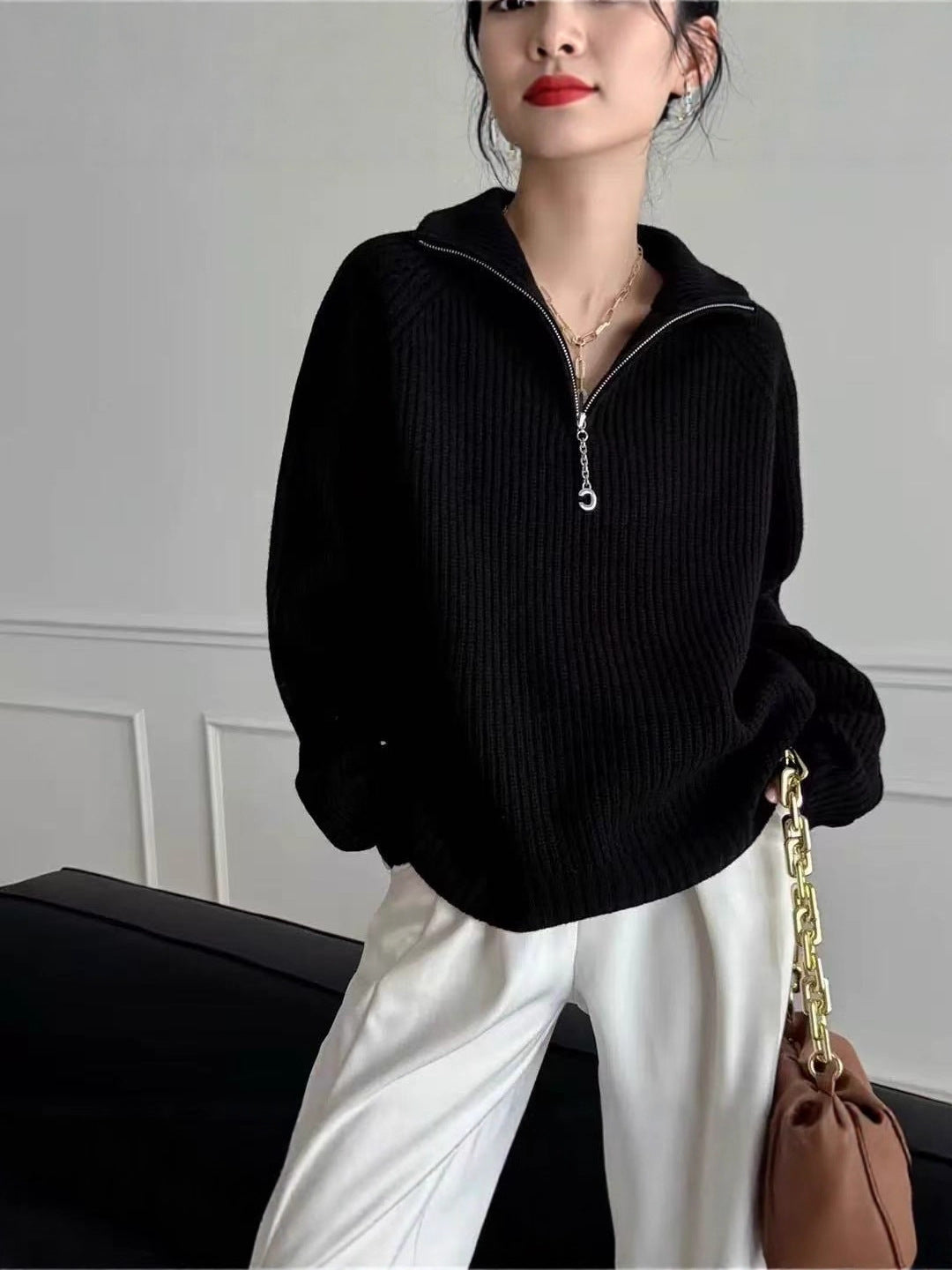 Fallwinter Sweater Loose-fitting and Thick