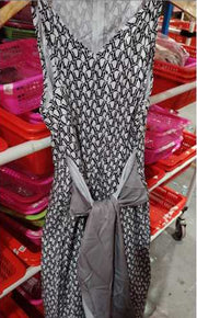 Adjustable Lace Print Backless Jumpsuit