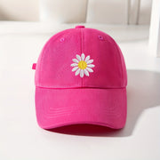 Children's Sunflower Embroidery Baseball Cap for Ages 5-12