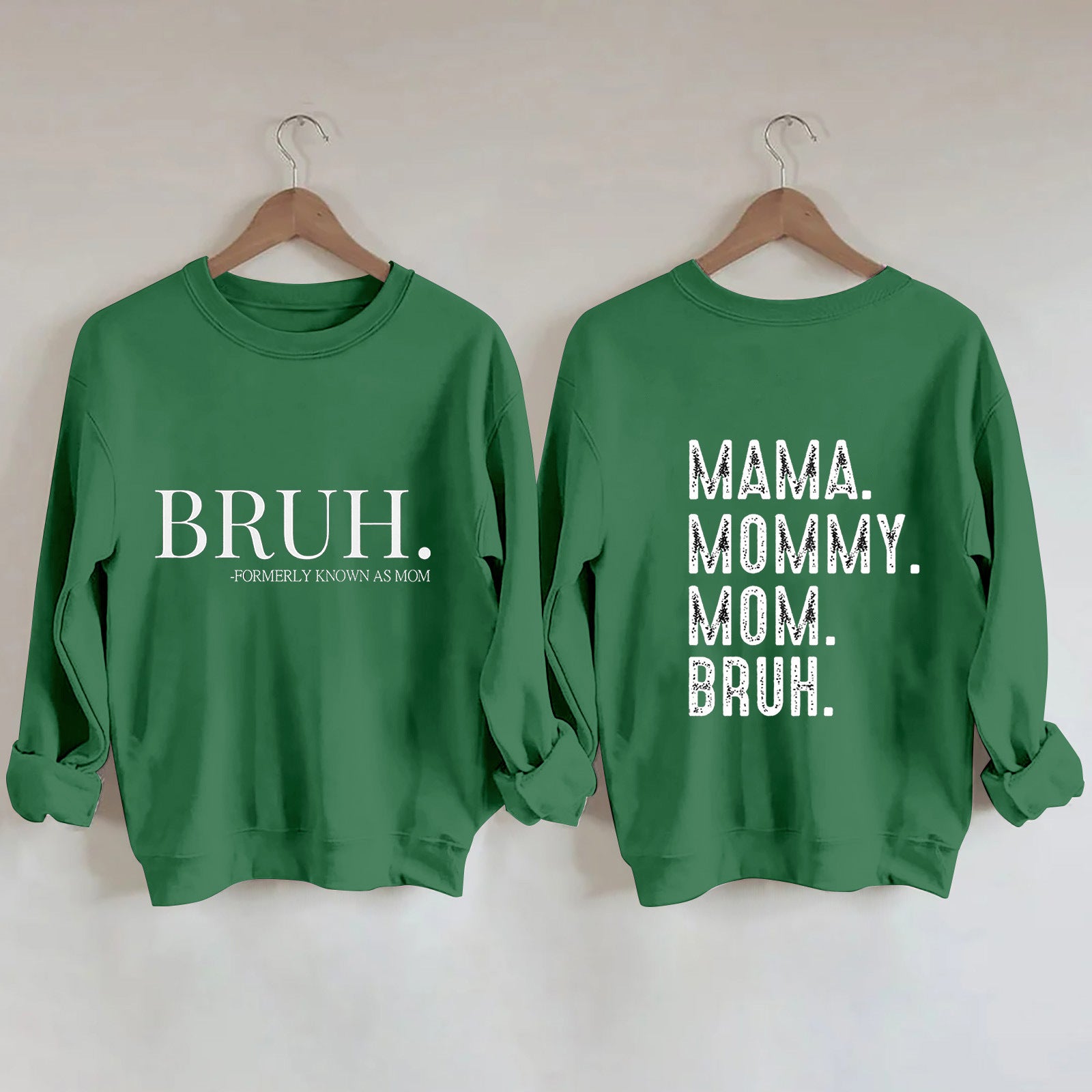 Trendy Letter Print Round Neck Hoodie for Women
