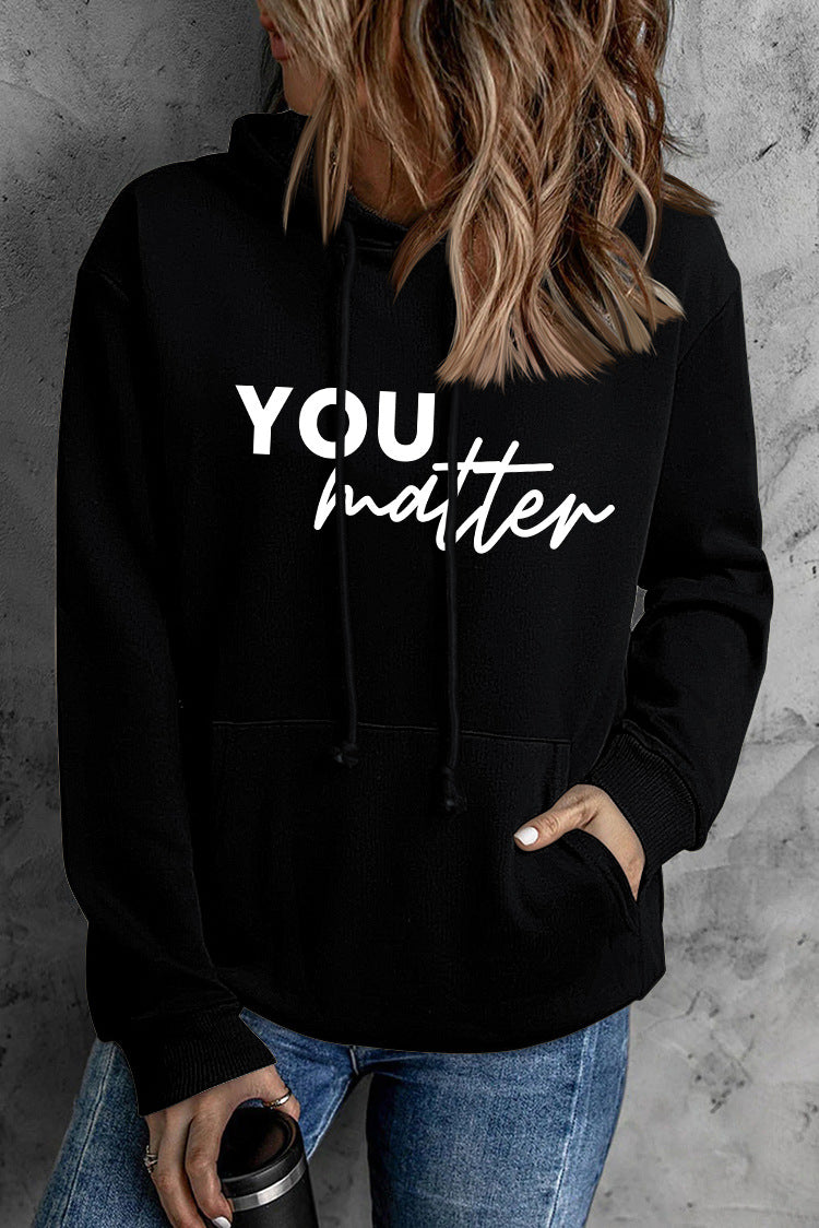 Women's Printed Graphic Pullover Hoodie with Pocket